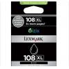 利盟(Lexmark) 108XL 大容量黑色墨盒(14N0476A) A4纸5%覆盖率下最高可狂打510页