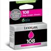 利盟(Lexmark) 108 品红色墨盒(14N0340A)
